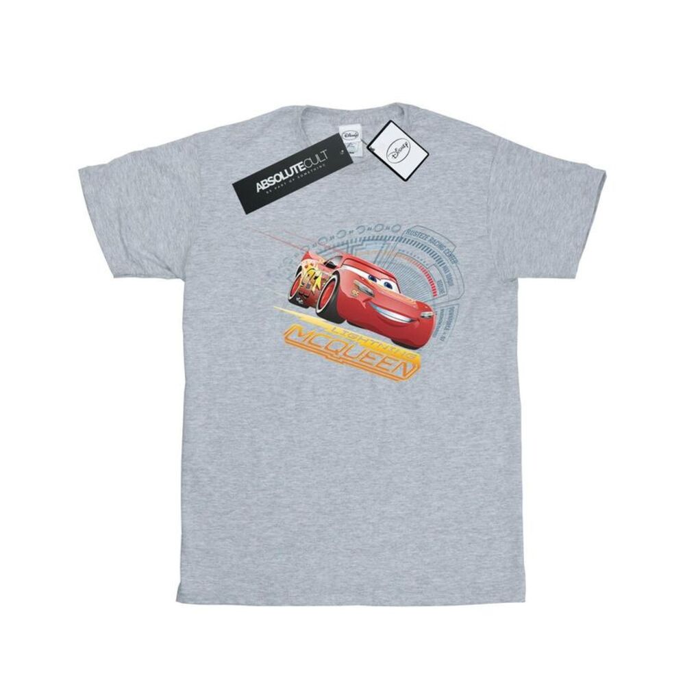 Cars Girls Lightning McQueen Cotton T-Shirt / Sports Grey